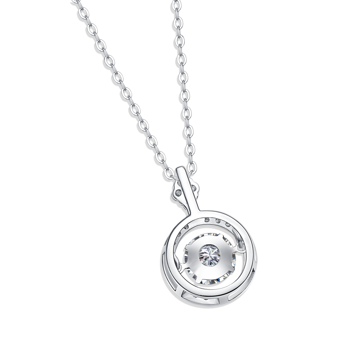 Touch - A Fashionable And Trendy Necklace Pendant Set With 1-carat Top-quality Moissanite