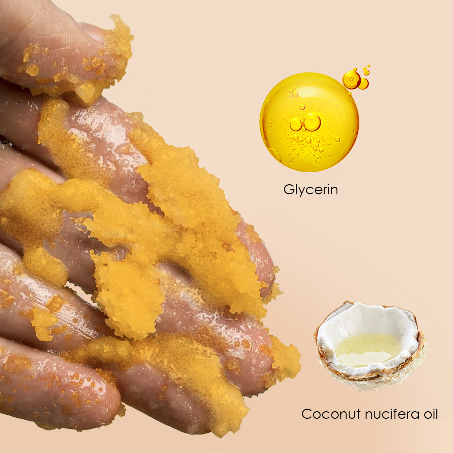 Turmeric Body Cleanser Facial Scrub Cleansing Oil Control Blackhead Remover Shrink Pores