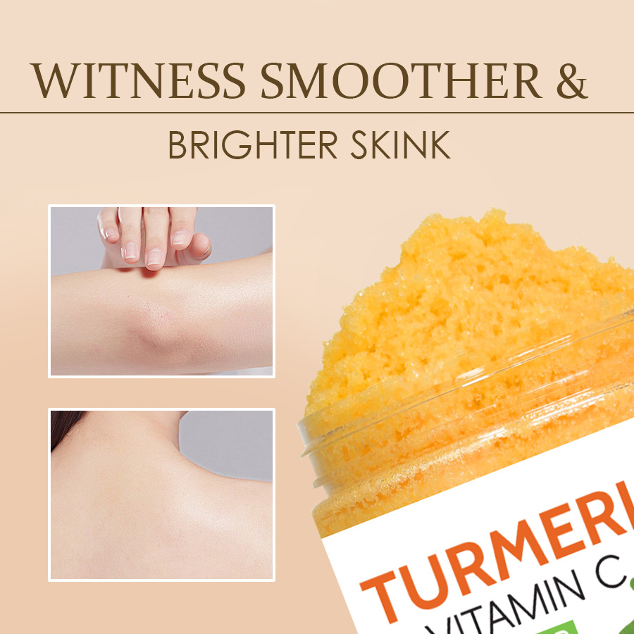 Turmeric Body Cleanser Facial Scrub Cleansing Oil Control Blackhead Remover Shrink Pores