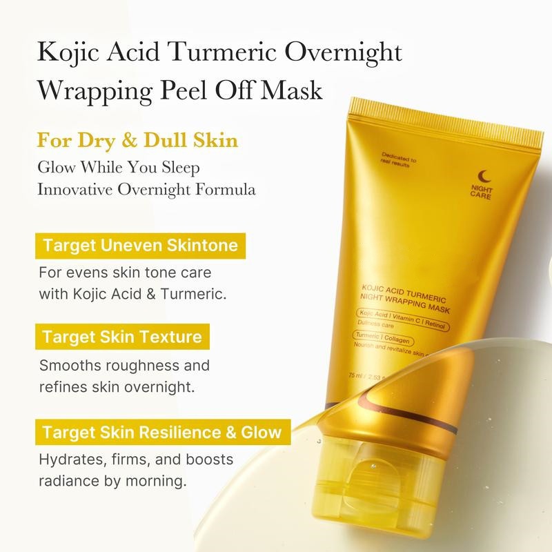 Turmeric Night Tearing Mask Hydrating And Moisturizing Water HD Screen Film