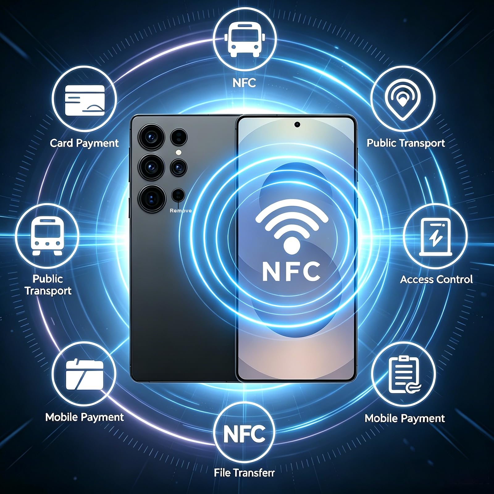 Ultra Unlocked Phone With NFC, 12-512GBSmartphone,8000mAh,6.9in HD Screen,Android 15 Cell