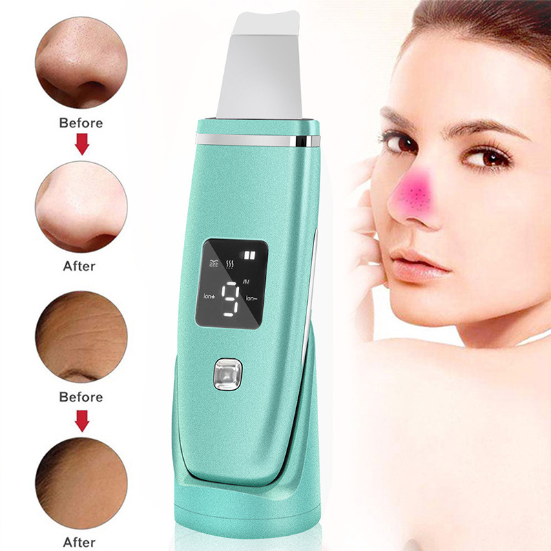 Ultrasonic Vibration Blackhead Remover Deep Cleansing Face Scrubber Pore Cleaner Lifting