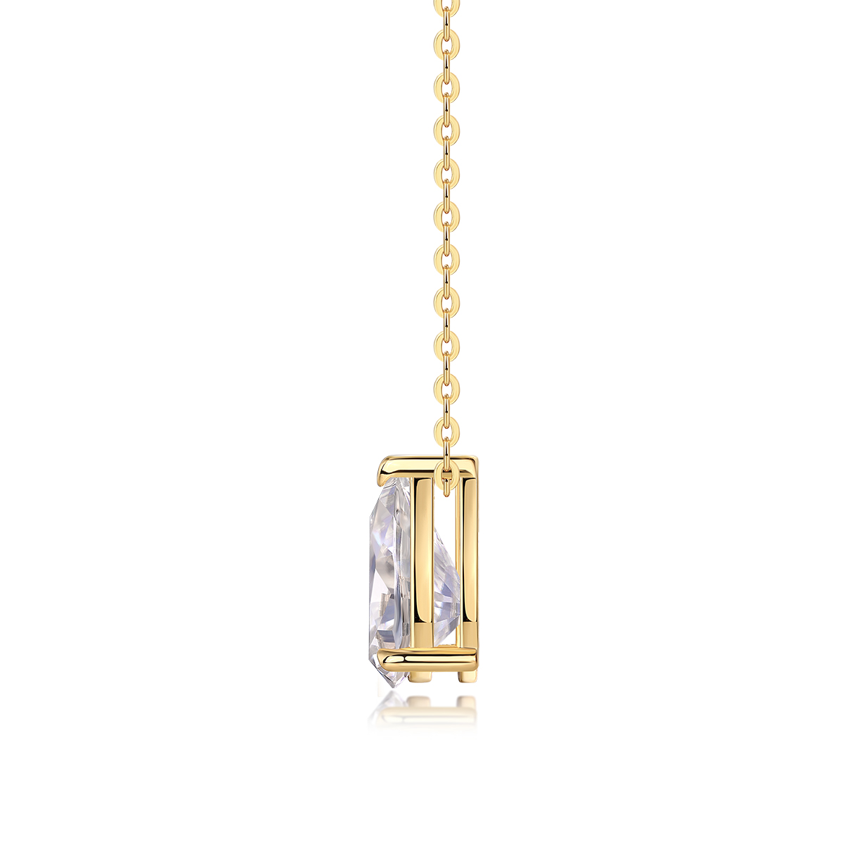 Under The Moon - A Fashionable And Trendy Necklace Pendant Set With Pear-shaped