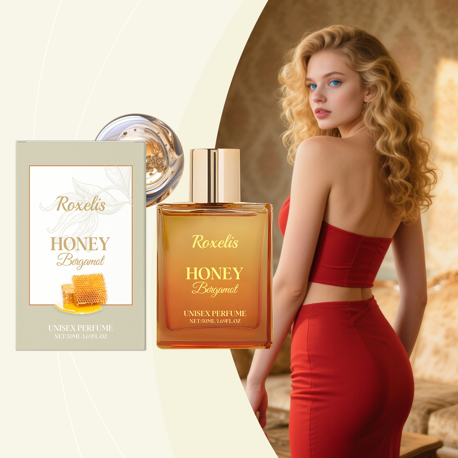 Unisex Honey Bergamot Perfume Long-Lasting Light & Fresh-fragrance Subtle & Elegant Scent