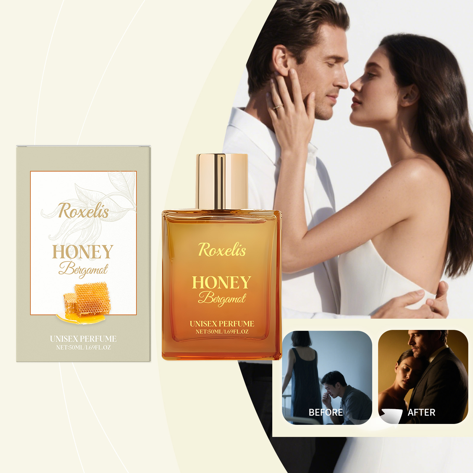 Unisex Honey Bergamot Perfume Long-Lasting Light & Fresh-fragrance Subtle & Elegant Scent