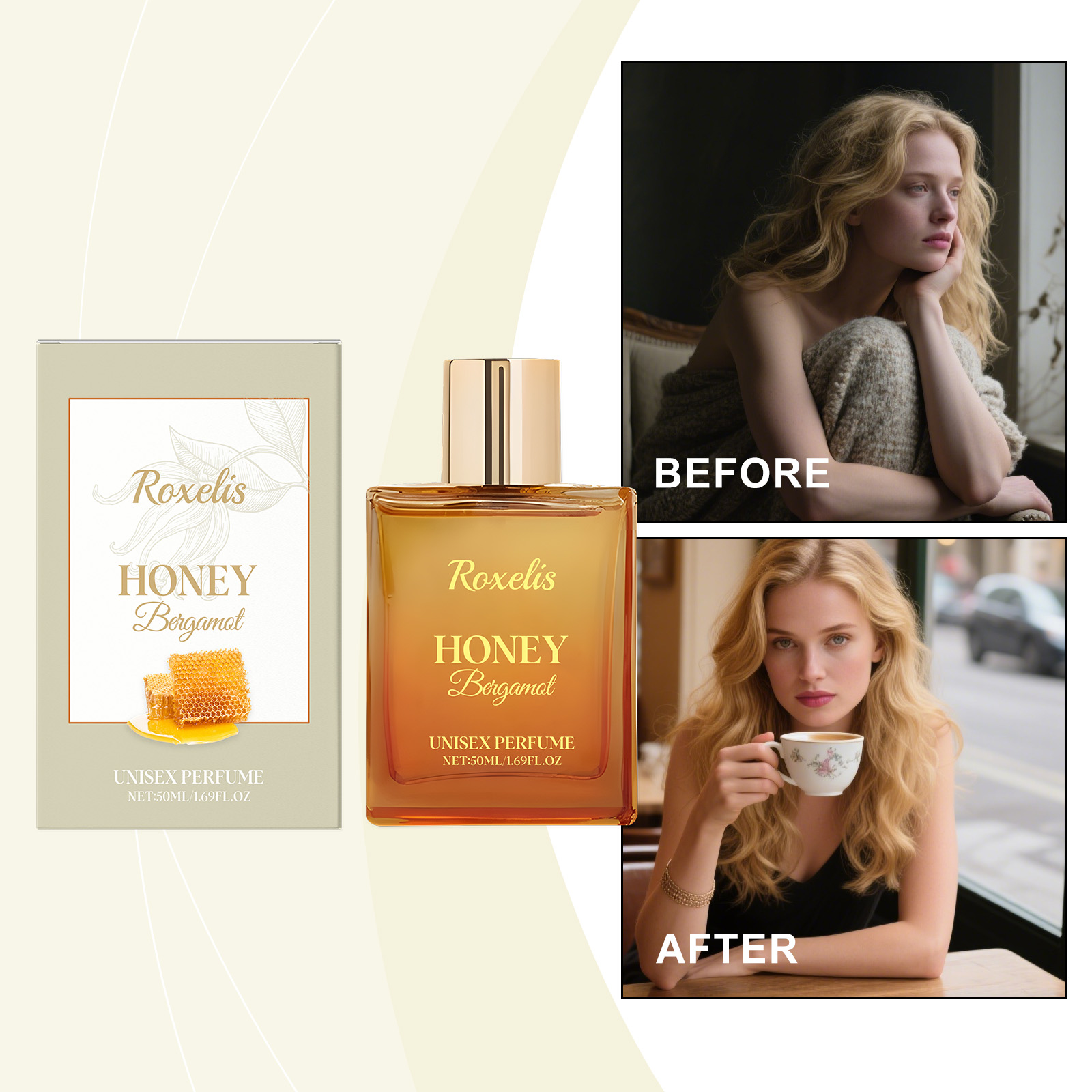 Unisex Honey Bergamot Perfume Long-Lasting Light & Fresh-fragrance Subtle & Elegant Scent
