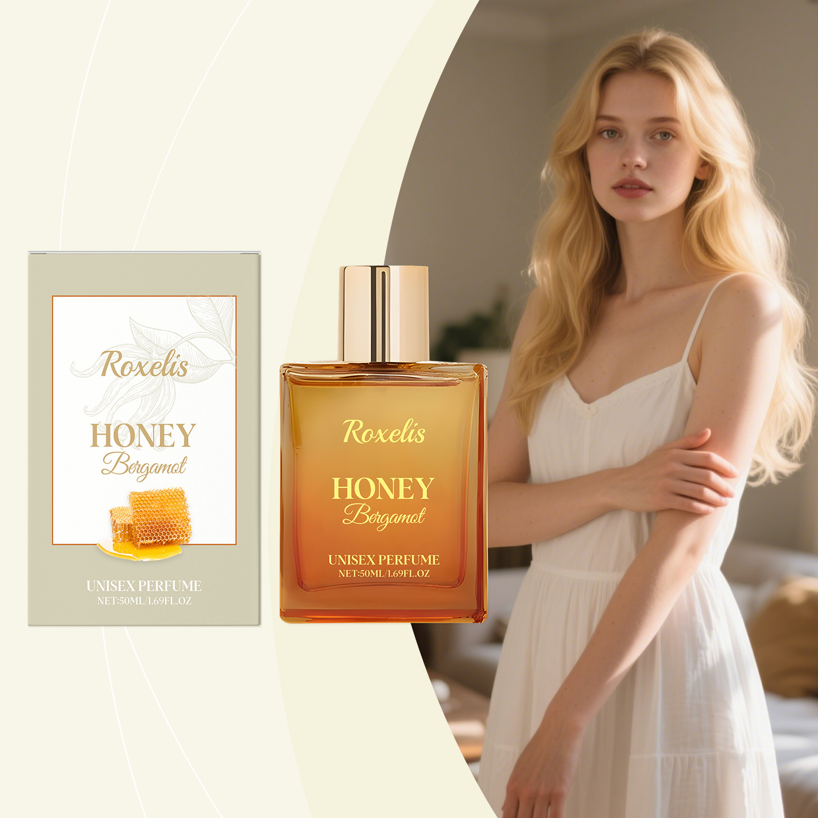 Unisex Honey Bergamot Perfume Long-Lasting Light & Fresh-fragrance Subtle & Elegant Scent
