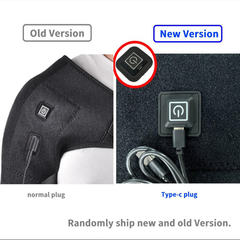 USB-beheiztes Schulterwickel-Thermo-Schulterpolster zur Linderung von Nacken- und Gelenkschmerzen, einzeln