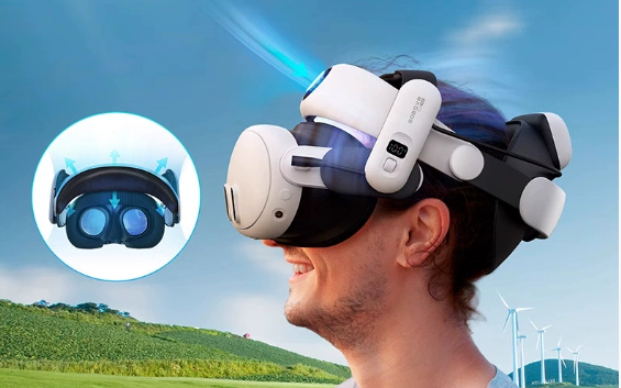 VR-Brille, mehrwinkelverstellbare Kopfbedeckung