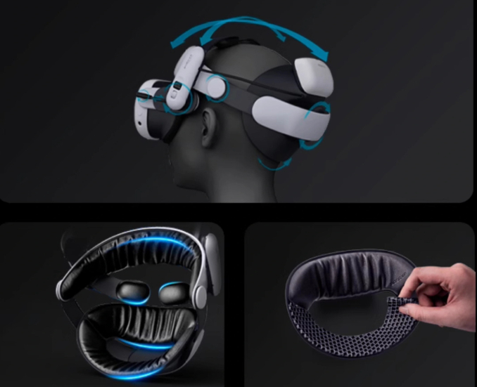 VR-Brille, mehrwinkelverstellbare Kopfbedeckung
