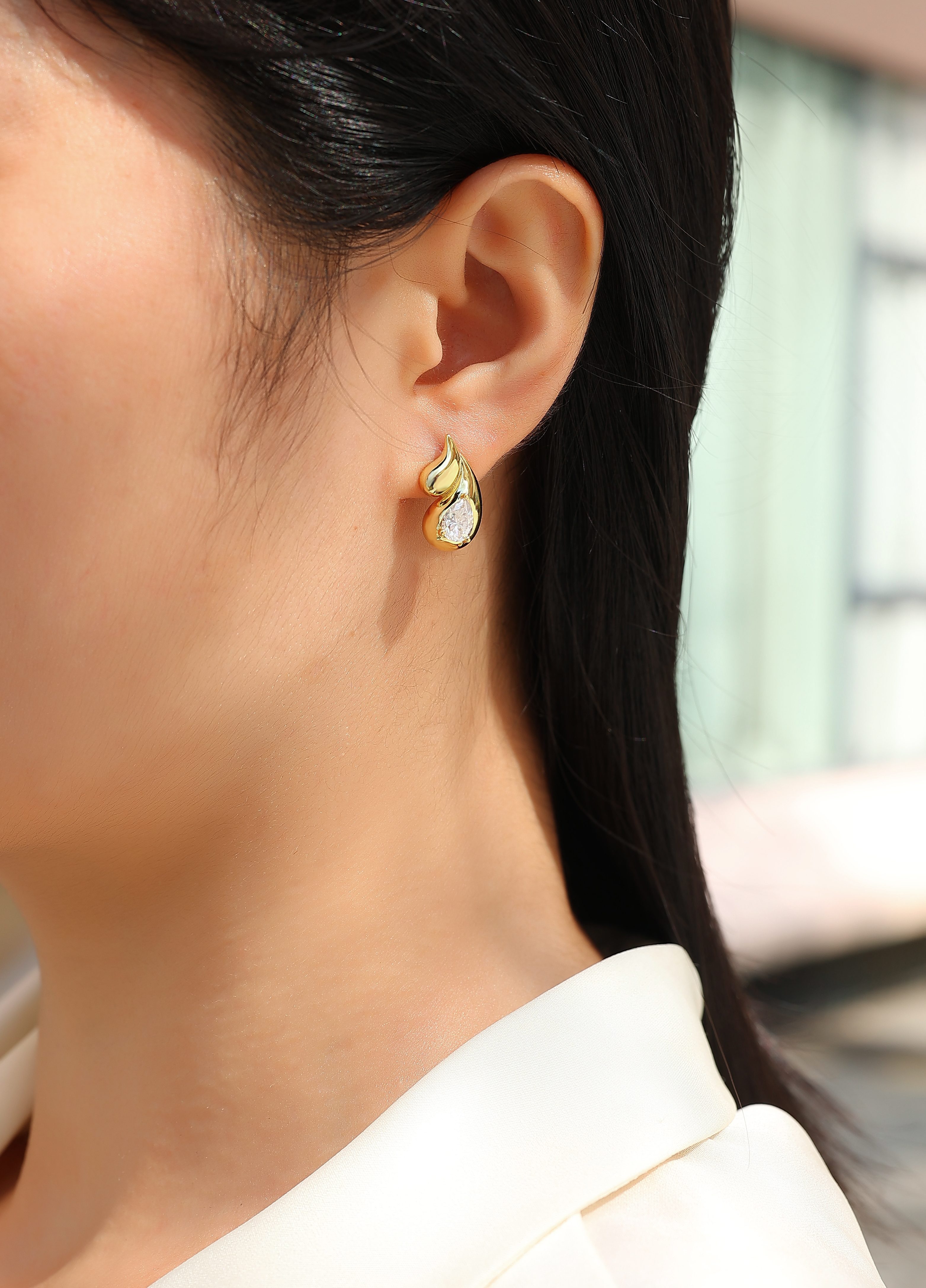 Water Drop - Premium Moissanite Luxury Fashion Light Luxury Jewelry Silver Stud Earrings