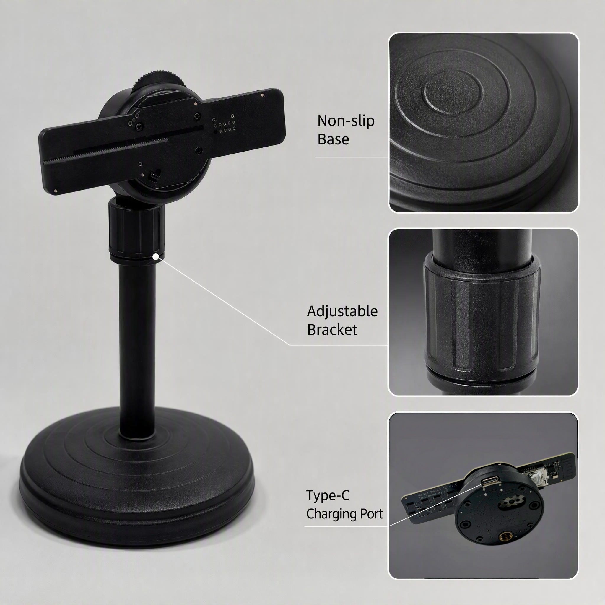 Wiilala Disesktop 3D Holographic Fan, 4,72 Zoll mit, APP-Übertragung integriertem Video – HD