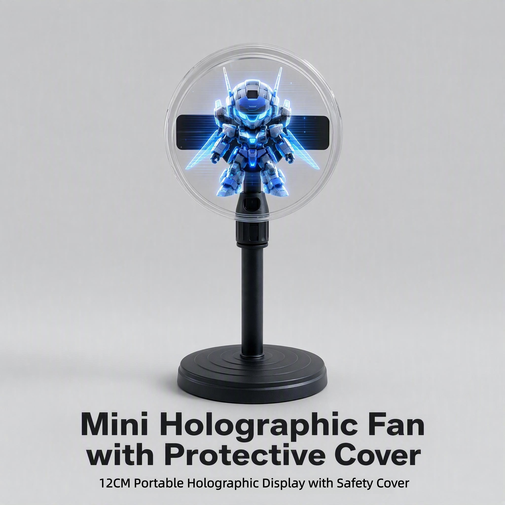 Wiilala Disesktop 3D Holographic Fan, 4.72 Inch With WiFi Projector, Built-in Video - HD