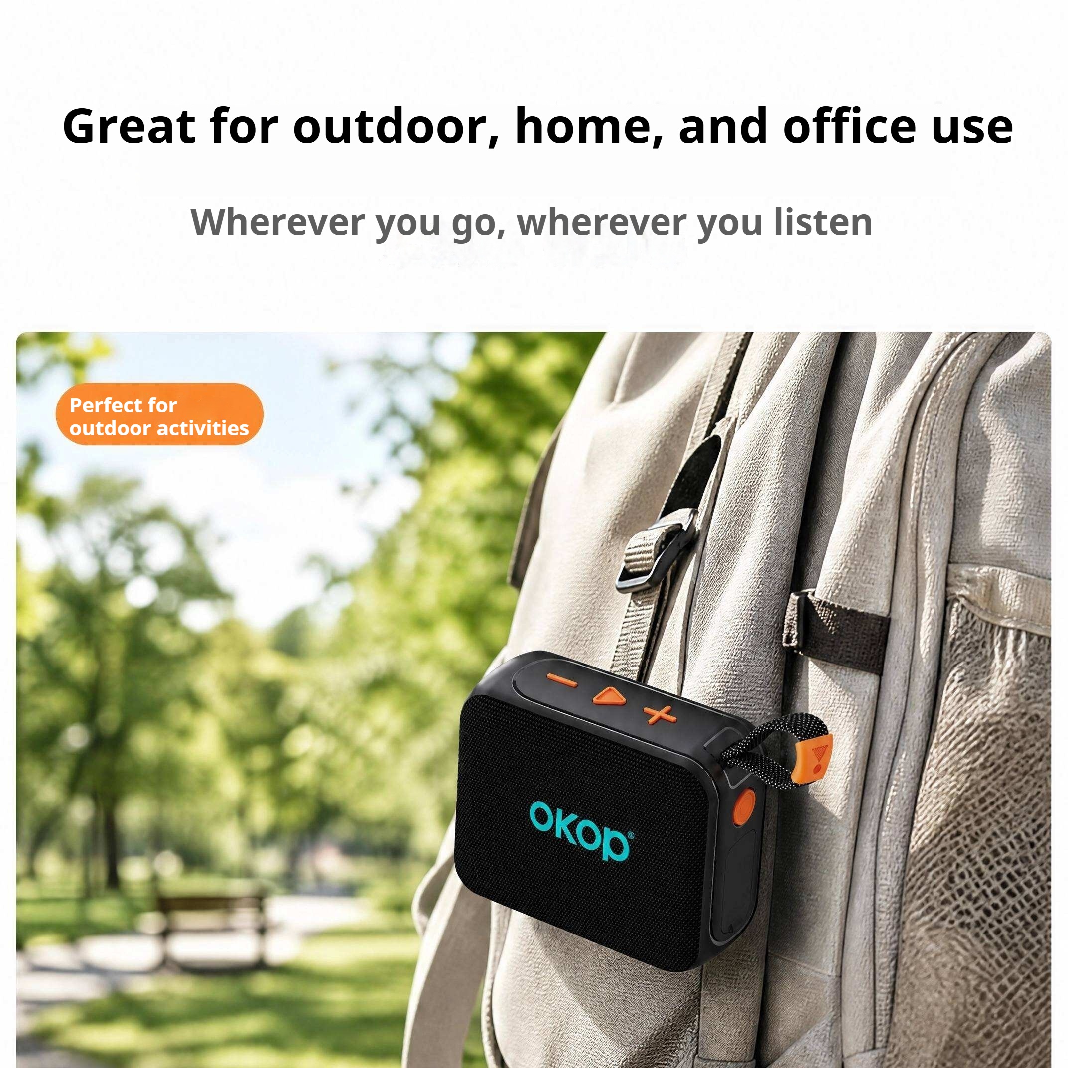 Wireless Bluetooth Speaker Portable Handle RGB Lighting Suitable For Outdoor Use