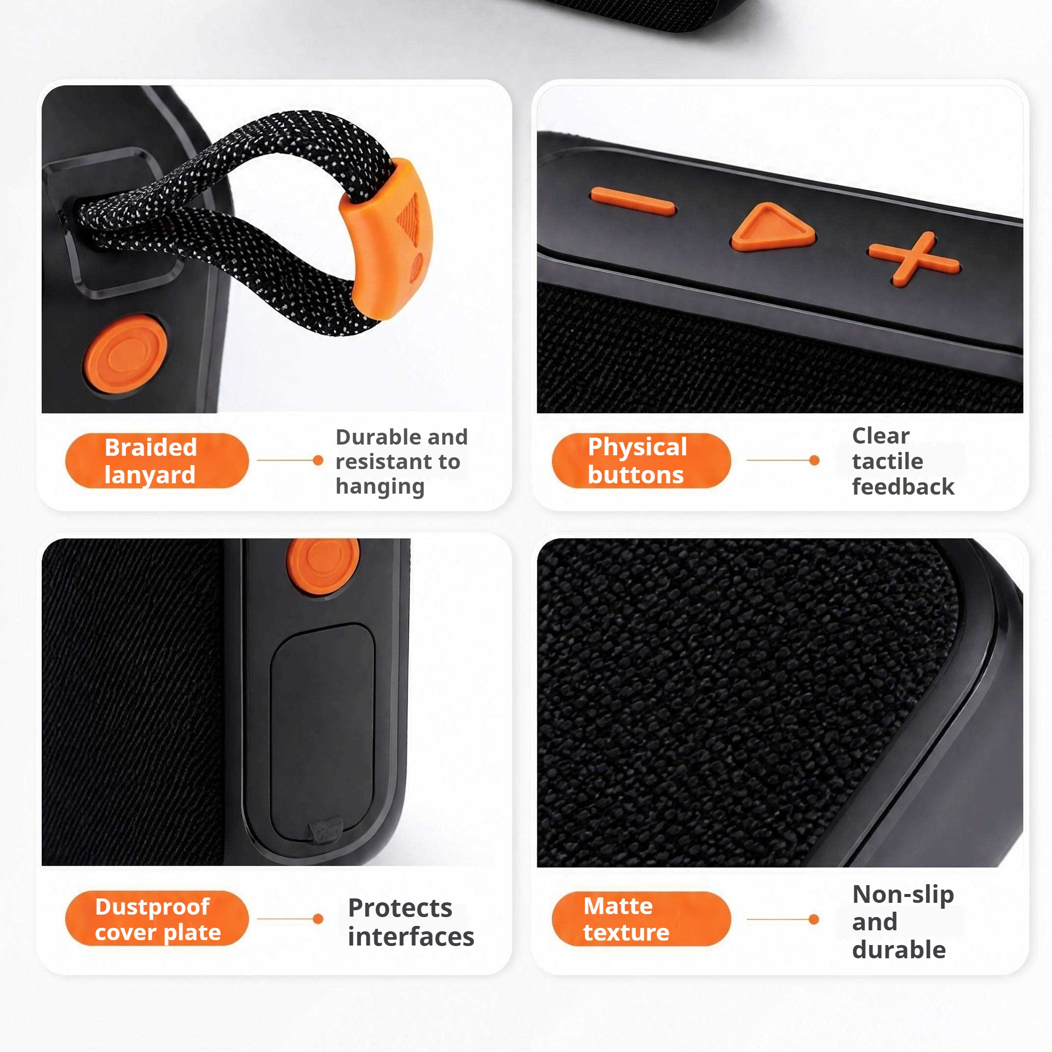 Wireless Bluetooth Speaker Portable Handle RGB Lighting Suitable For Outdoor Use