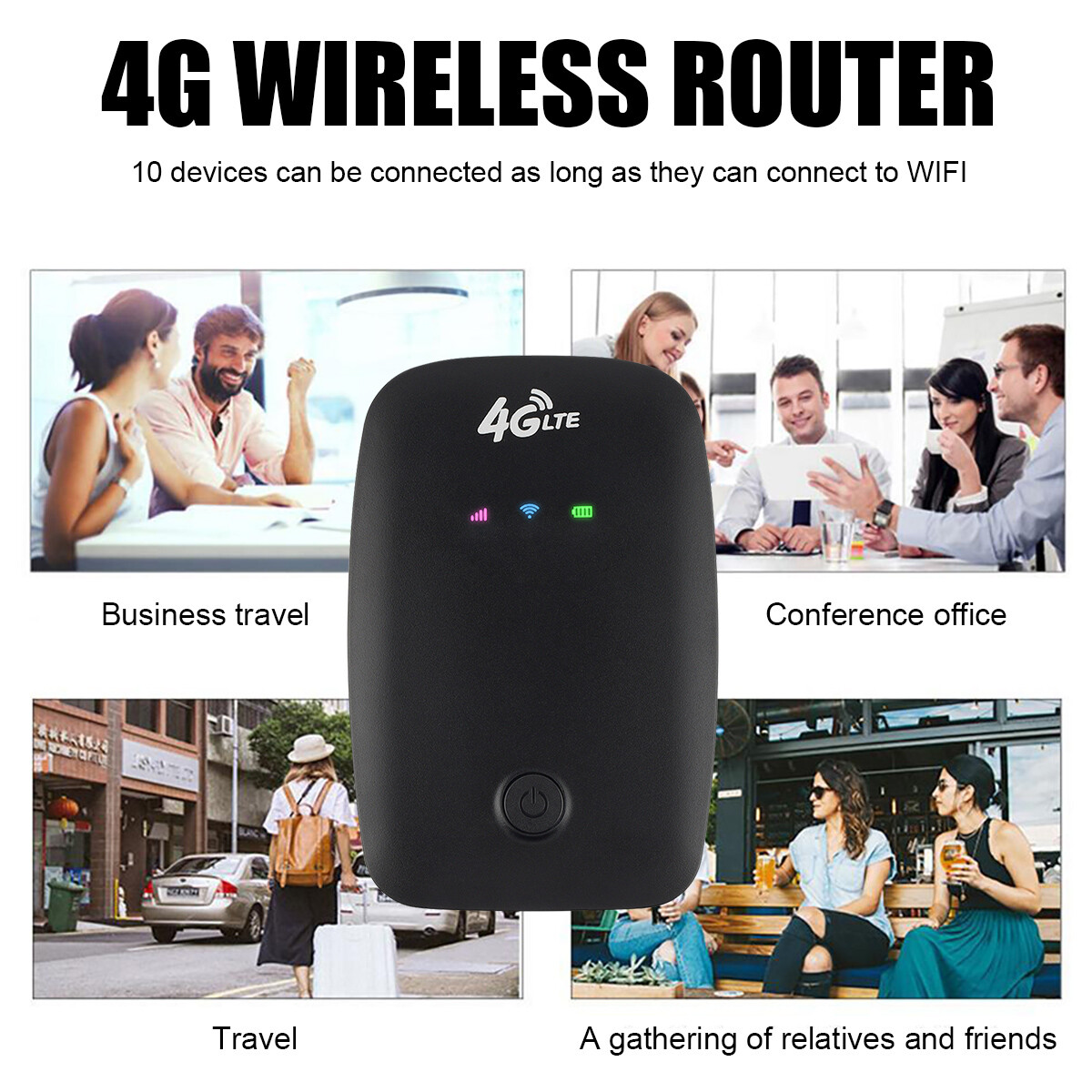 Drahtlose WLAN-4G-LTE-Router, freigeschalteter mobiler Breitband-Modem-Hotspot