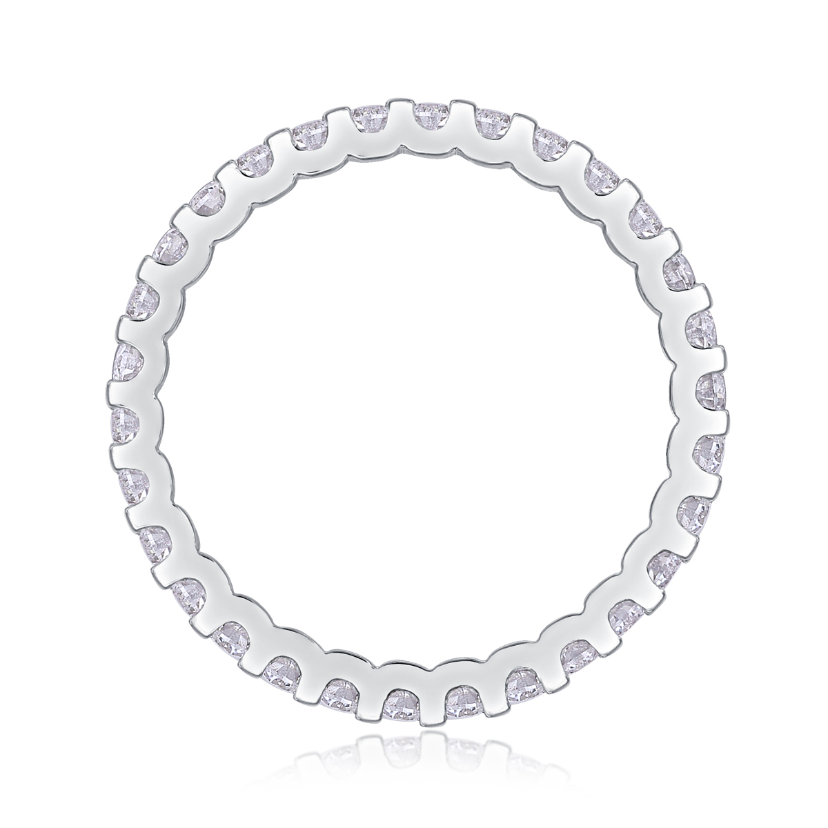 Wish - A Wedding Ring Set With Top-quality Moissanite In Silver And Platinum-plated. The