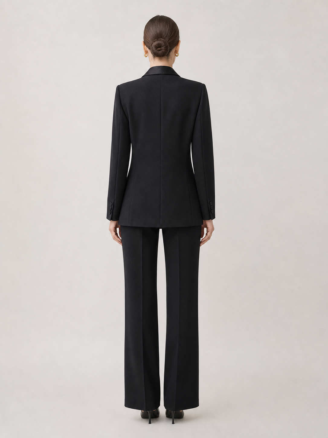 Women Blazers Suit Set With Chinese Knot Tassel