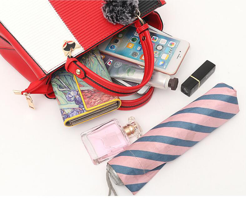 Women Hairball Ornaments Totes Patchwork Handbag Party Purse Ladies Messenger Crossbody