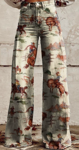 Women's Casual Pants Thin Imitation Jeans