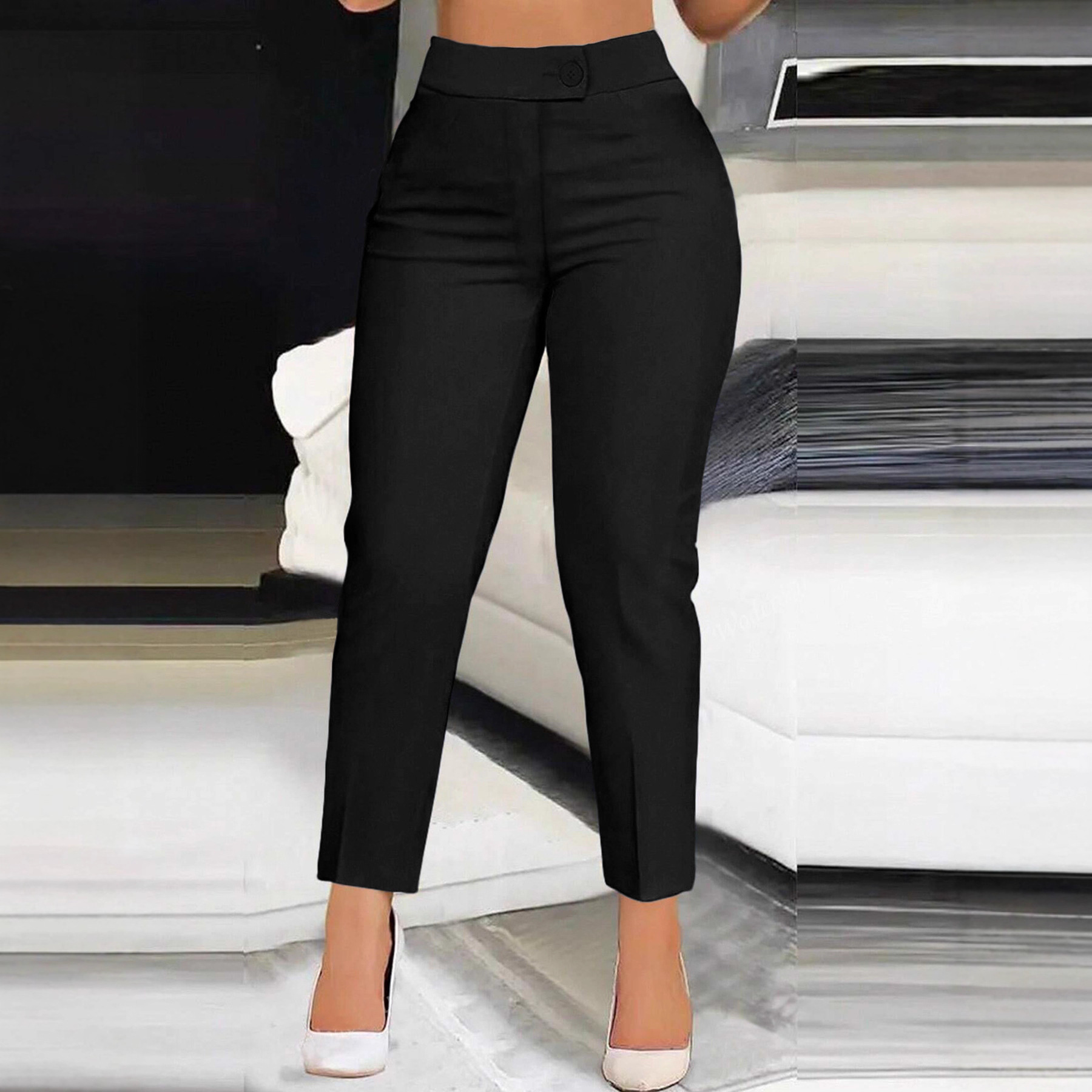 Women's High Waisted Ankle Pants