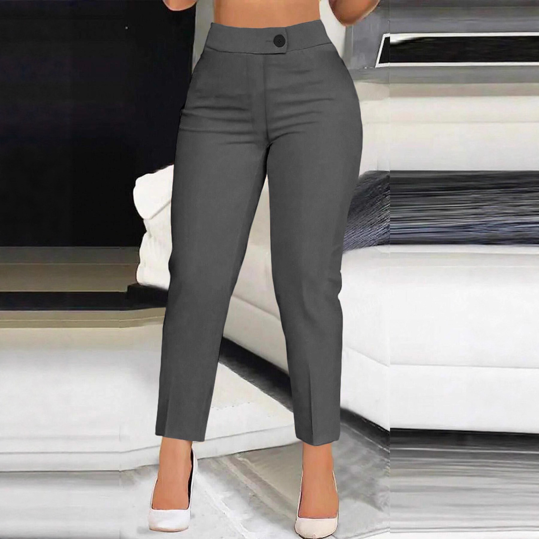 Women's High Waisted Ankle Pants