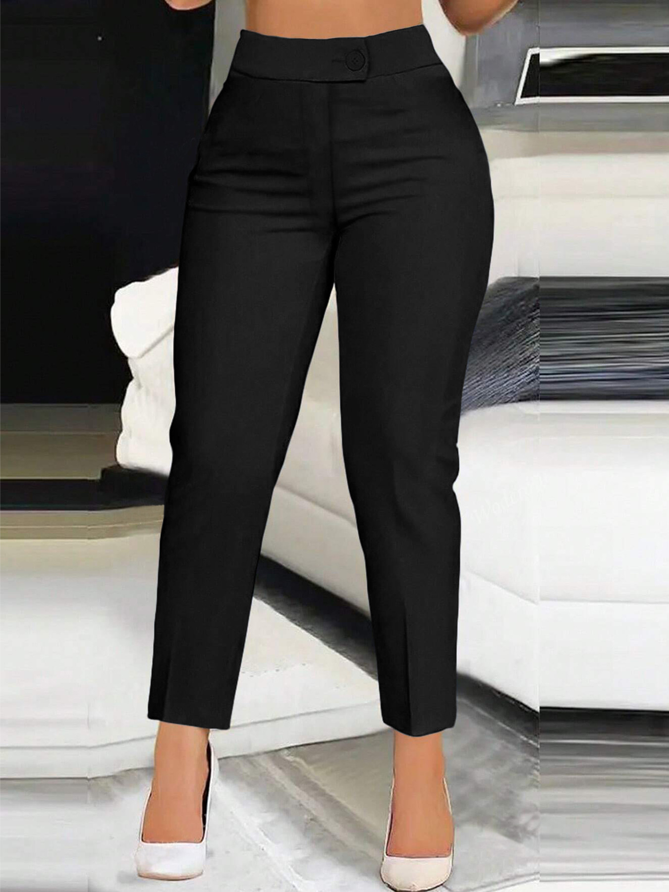 Women's High Waisted Ankle Pants