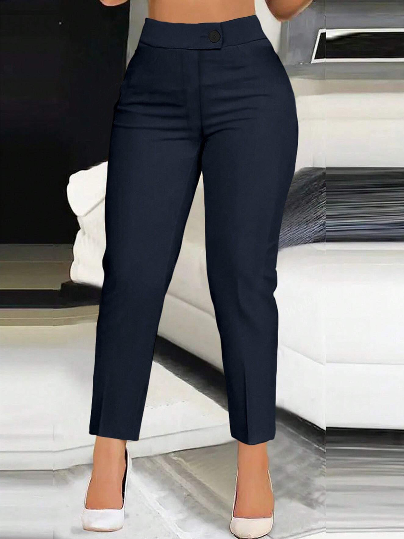 Women's High Waisted Ankle Pants