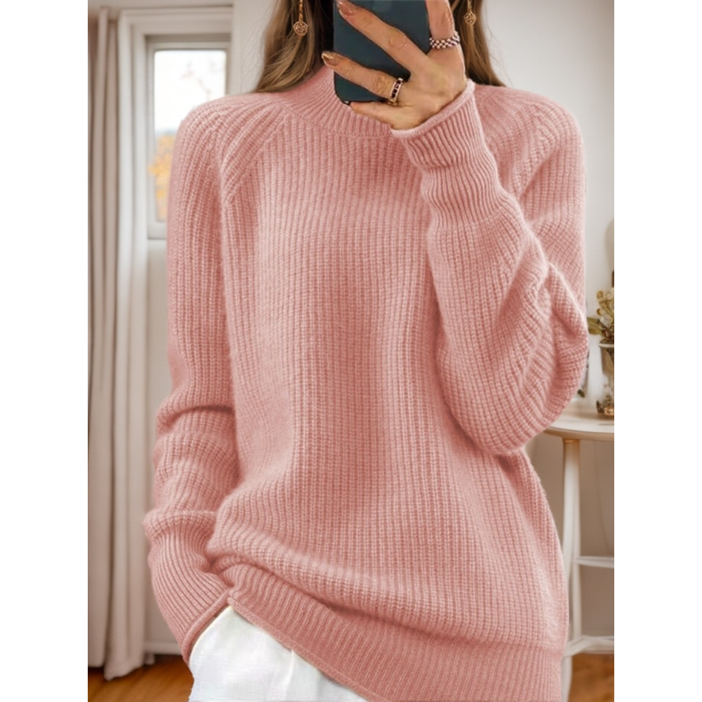 Women's Multicolor Turtleneck Pullover Sweater