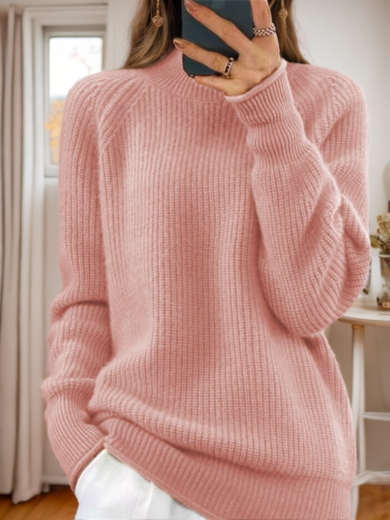 Women's Multicolor Turtleneck Pullover Sweater