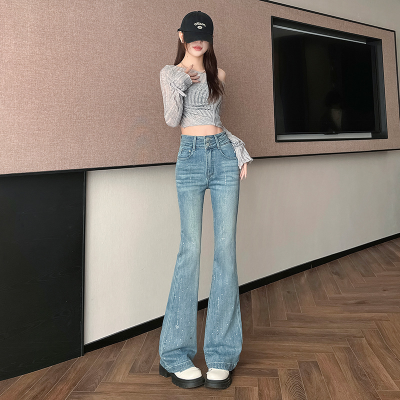 Women's New High-waisted Slimming Fitted Stretch Flared Pants
