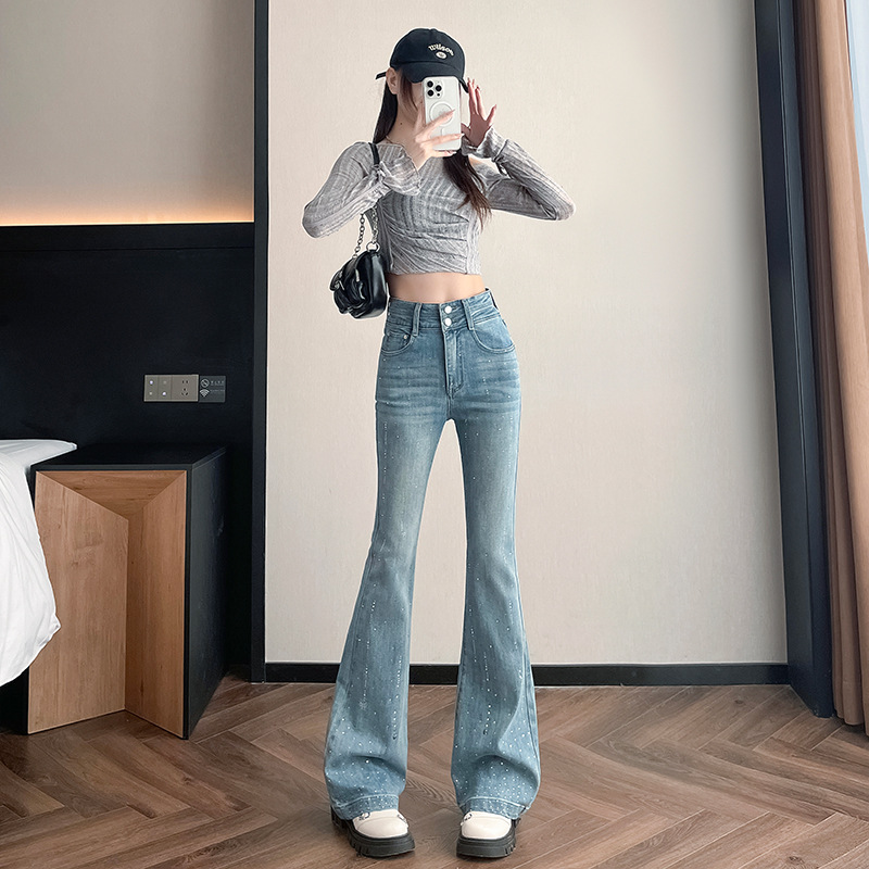 Women's New High-waisted Slimming Fitted Stretch Flared Pants