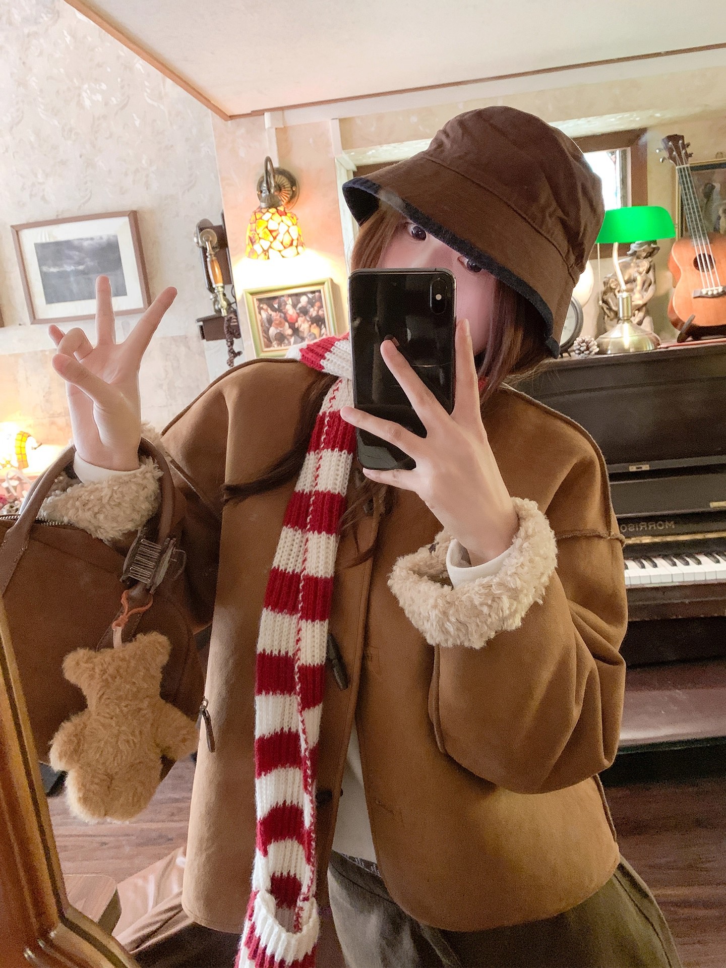 Women's Reversible Suede-lined Shearling Coat