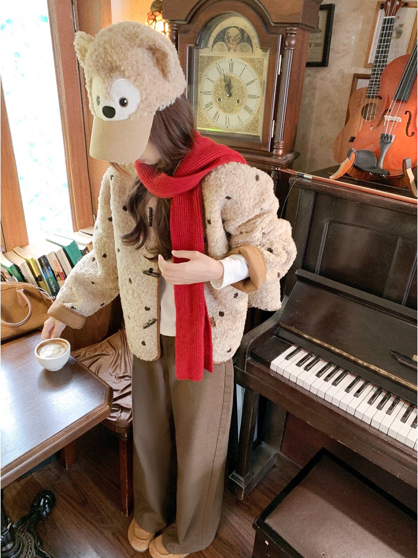 Women's Reversible Suede-lined Shearling Coat
