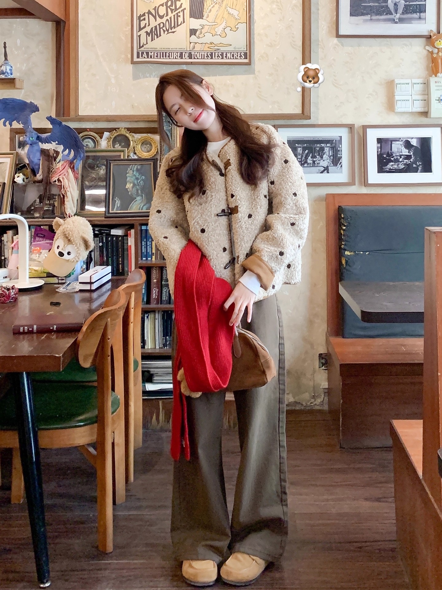 Women's Reversible Suede-lined Shearling Coat
