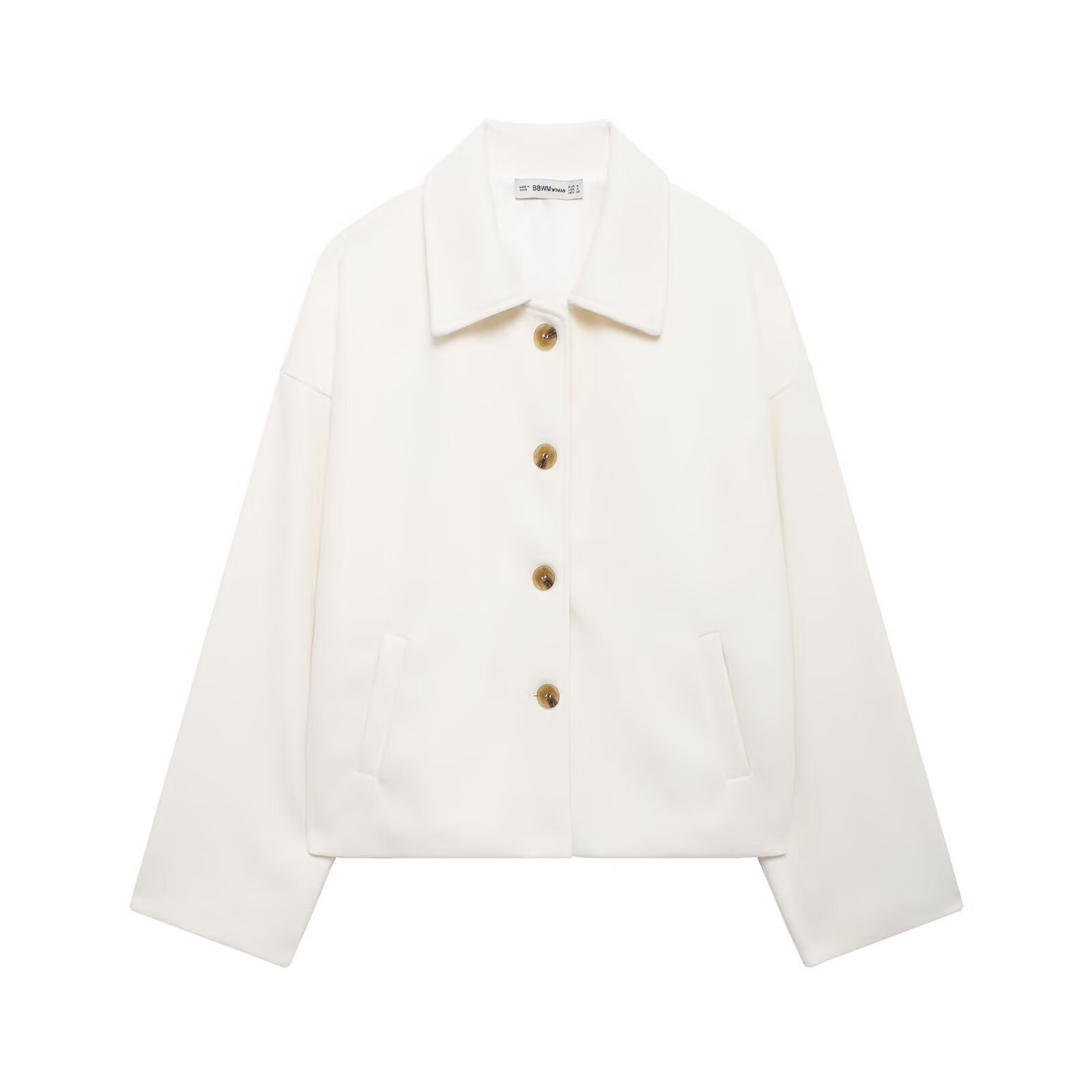 Women's Short Notched-collar Wool Coat