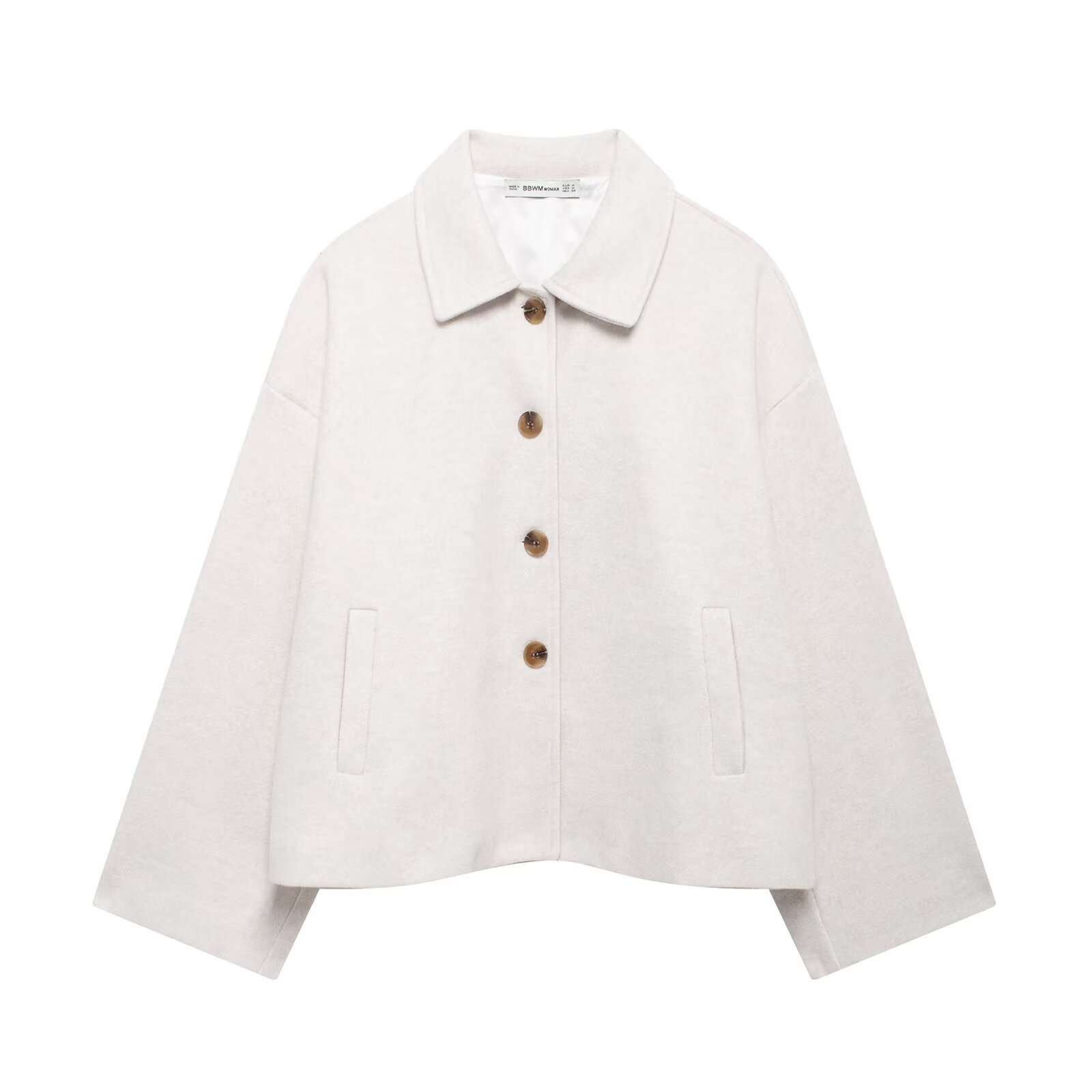 Women's Short Notched-collar Wool Coat