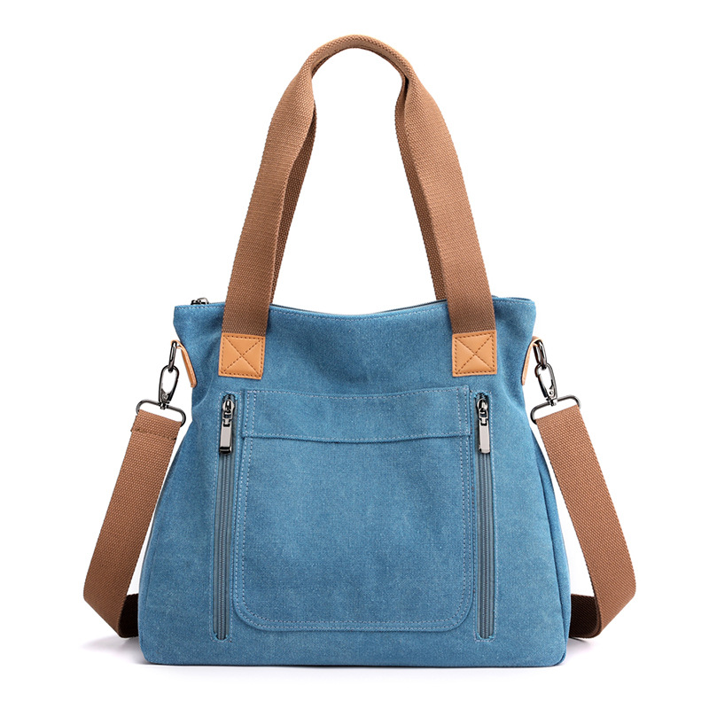 Women Totes All-match Portable Large-capacity Female Canvas Bag Female Casual Shoulder