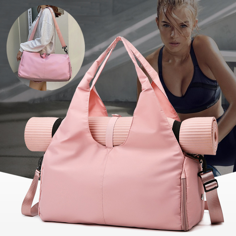 Women Yoga Bag Sports Fitness Dry And Wet Separation Large Capacity Storage Travel Bags
