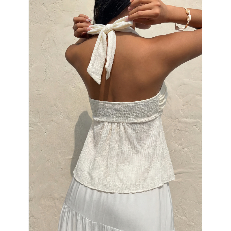 Elegantes, einfarbiges Damen-Oberteil mit Twist-Krawatte