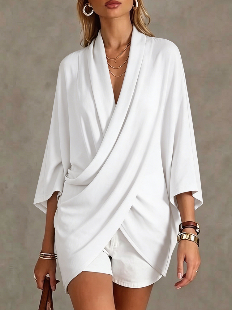Womens Fashionable Loose Fit Pullover In French Style