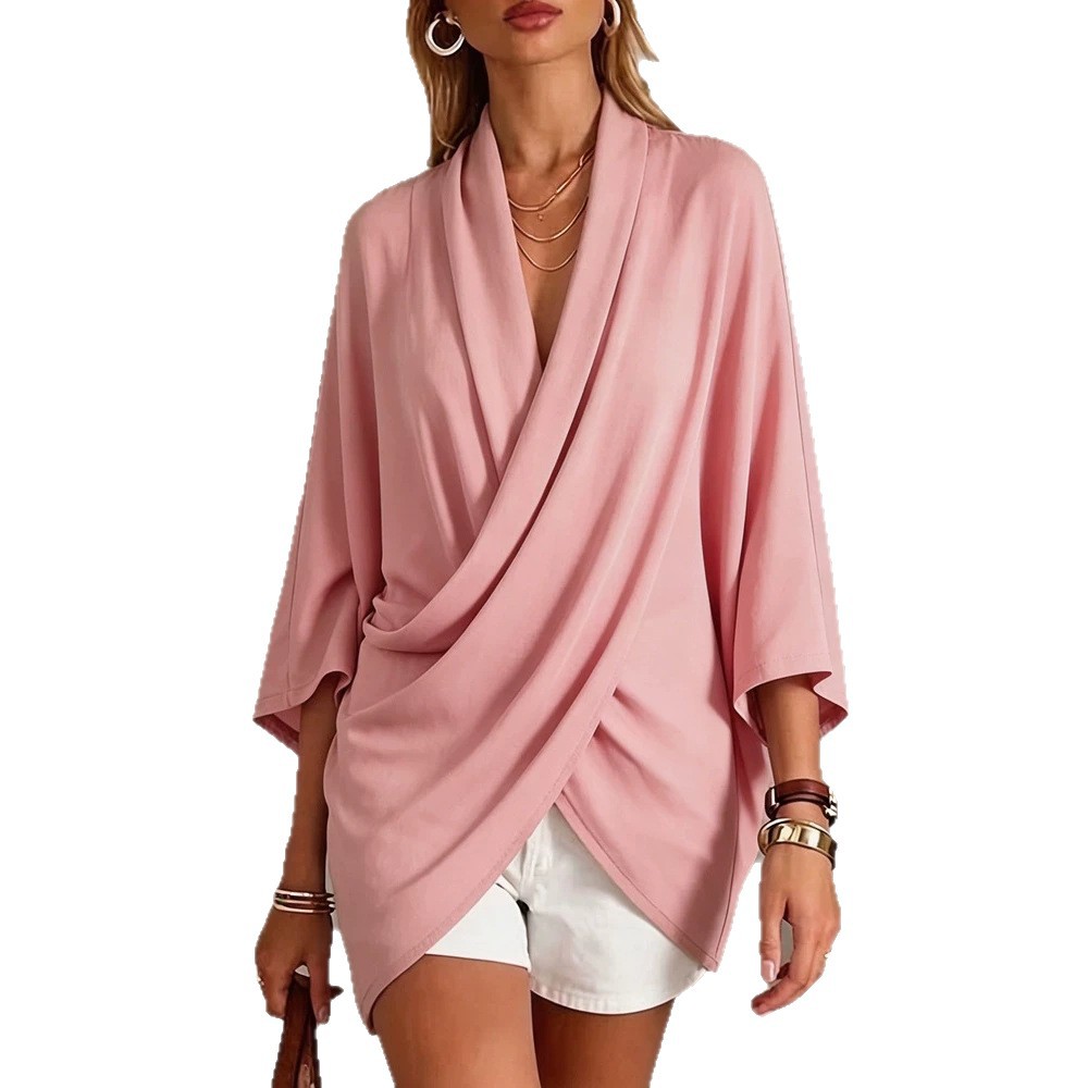 Womens Fashionable Loose Fit Pullover In French Style