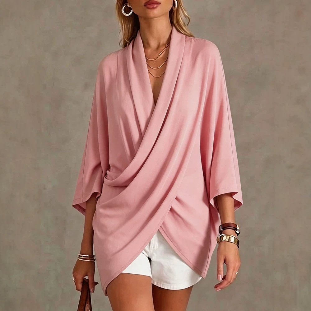 Womens Fashionable Loose Fit Pullover In French Style