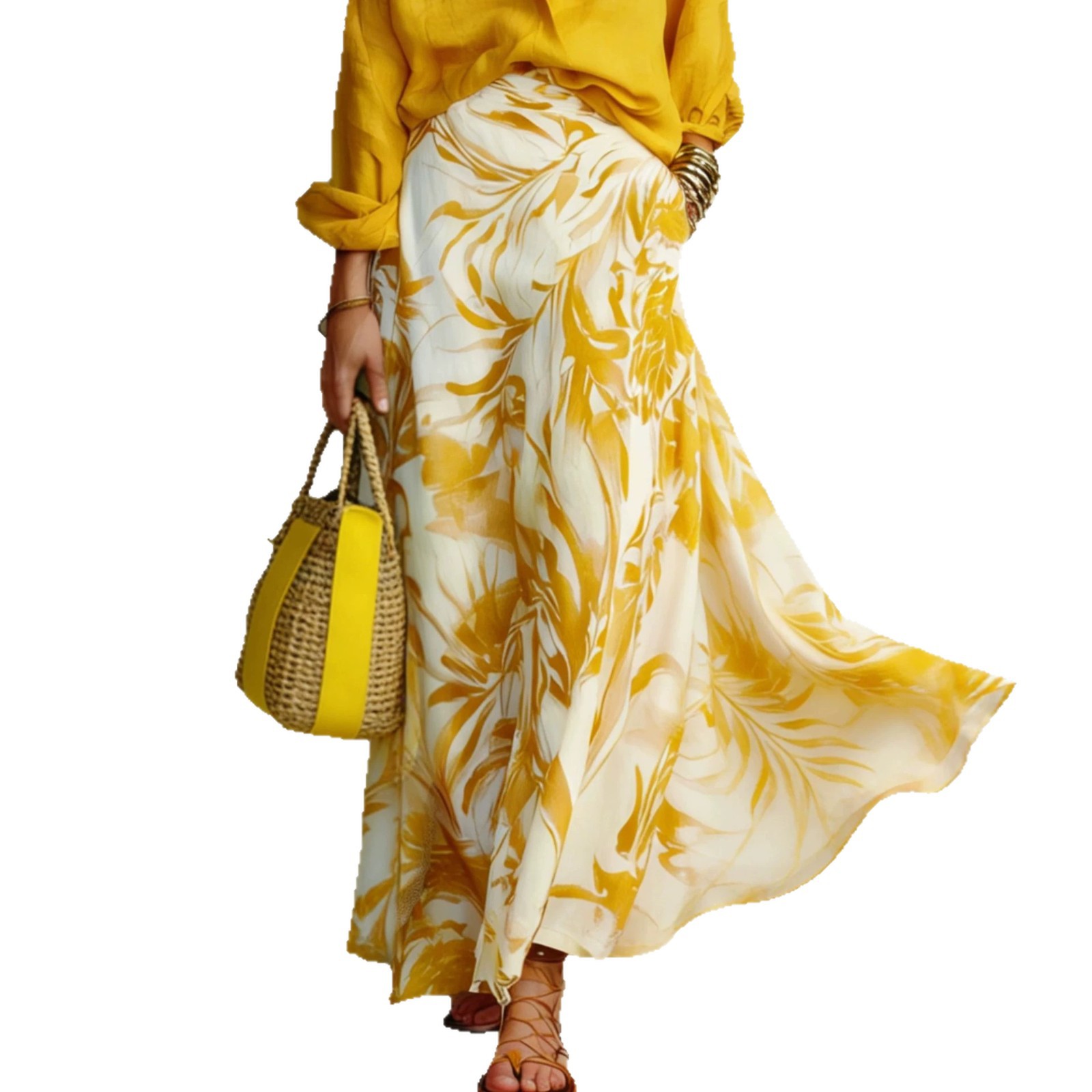 Womens Flowy Chiffon Beach Dress For Vacation