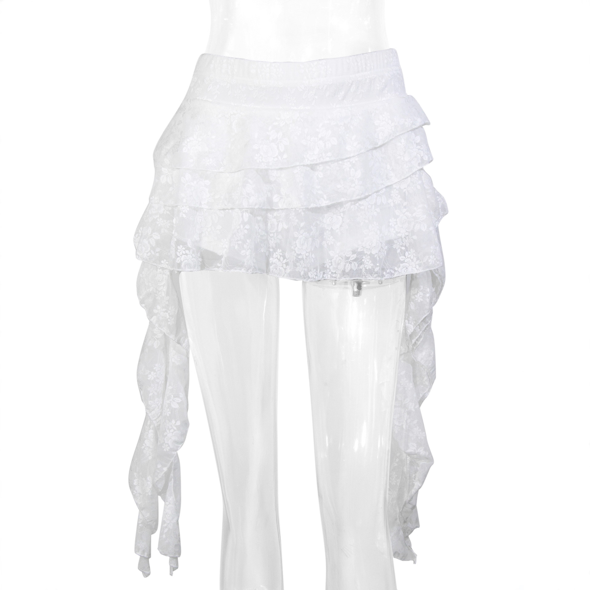 Womens Sexy Lace Slimming Short Skirt
