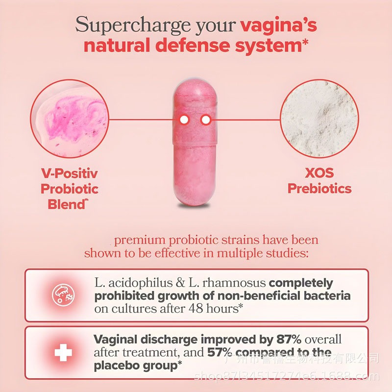 Cápsulas de probióticos vitamínicos para mujer 60 cápsulas
