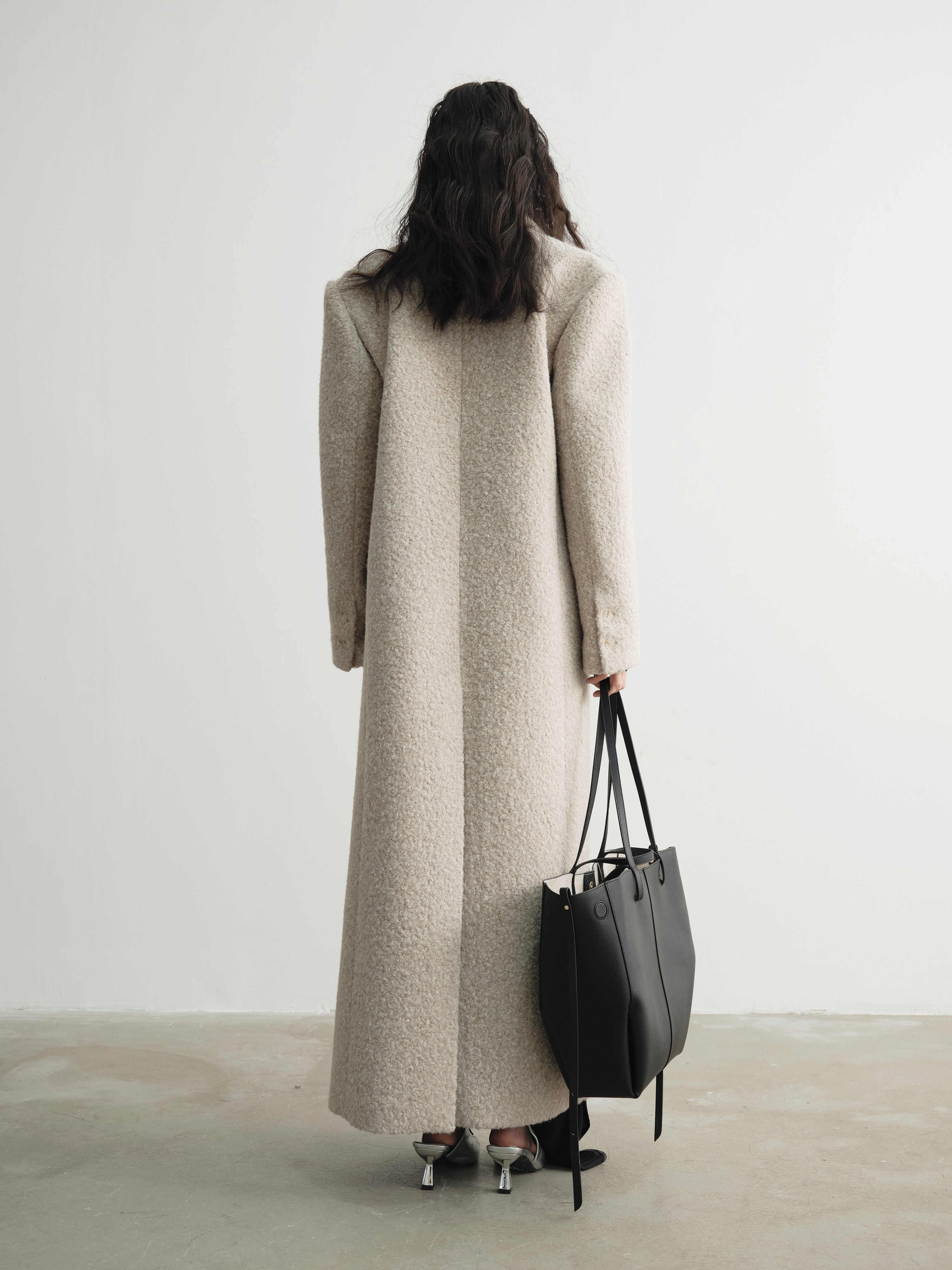 Woolen Super-long Coat Woman