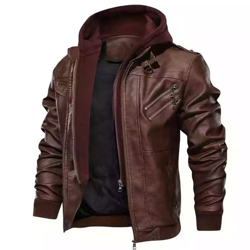 Zipper Digging Bag Straight Hem Autumn And Winter Casual Hooded Zipper Youth Black Stand